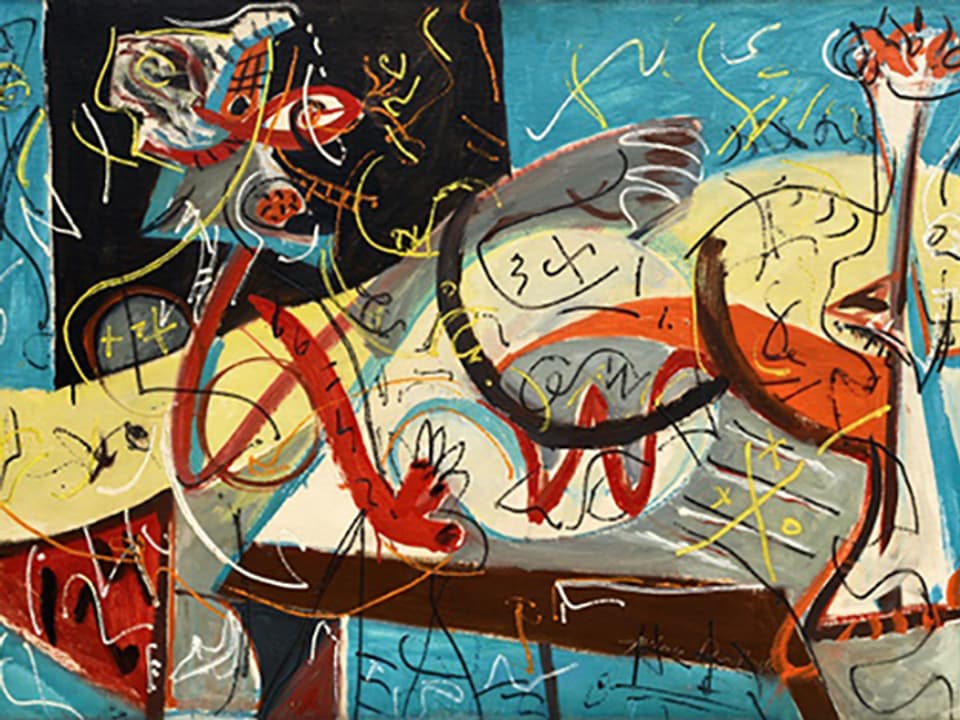 Jackson Pollock: «Stenographic Figure», 1942.