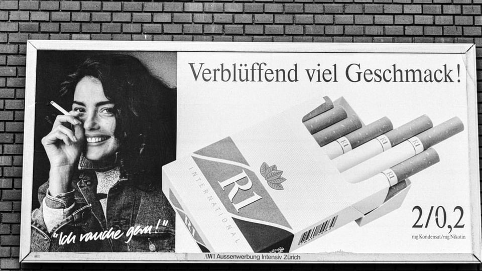 Tabakwerbung von 1988.