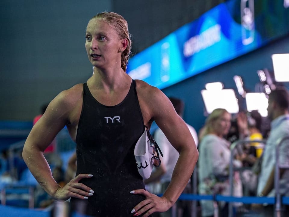 Scheidet über 200 m Crawl im Vorlauf aus Maria Ugolkova.