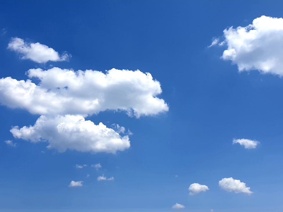 18. Juli Quellwolken am Himmel