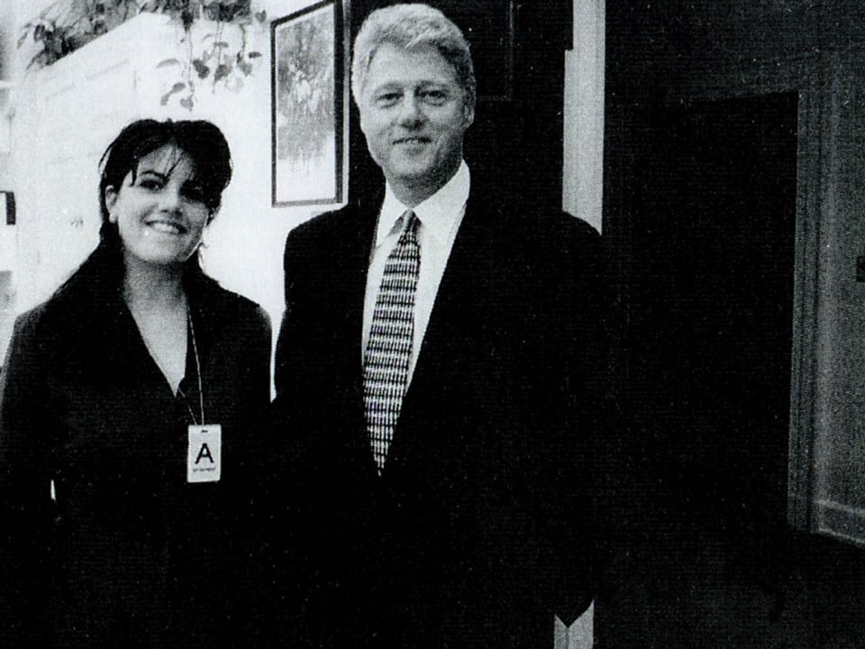 Bill Clinton und Monica Lewinsky, 1995