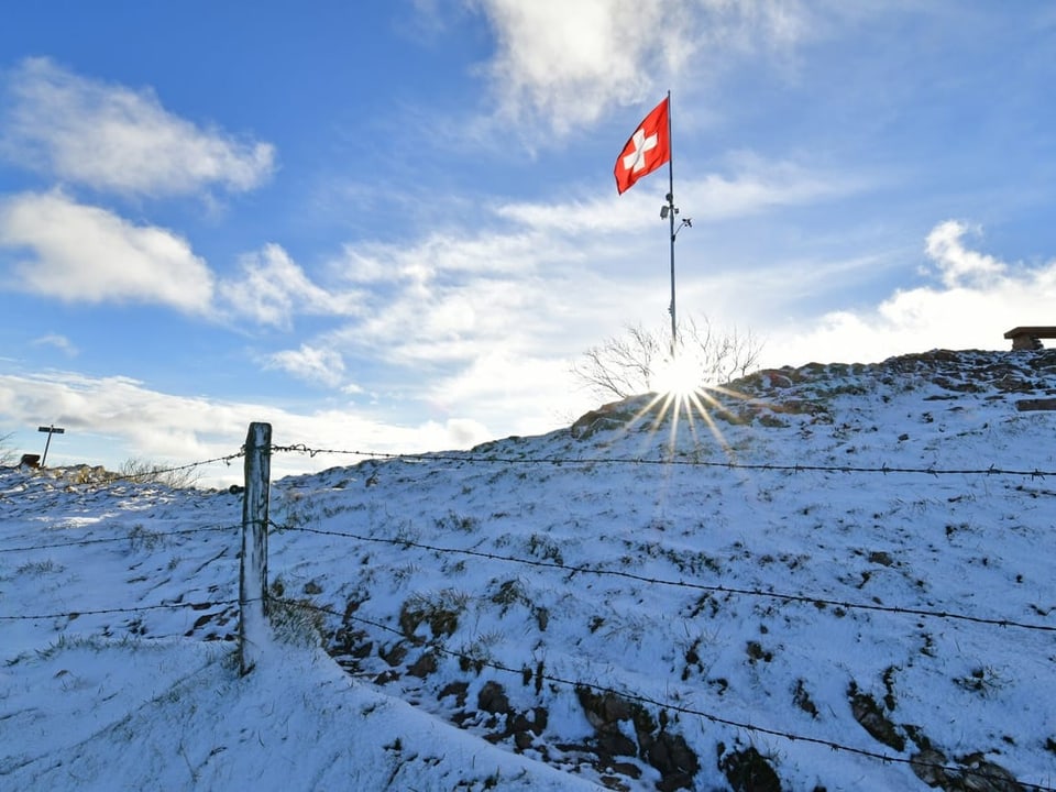 Vogelberg / Passwang SO 2 cm Schnee.