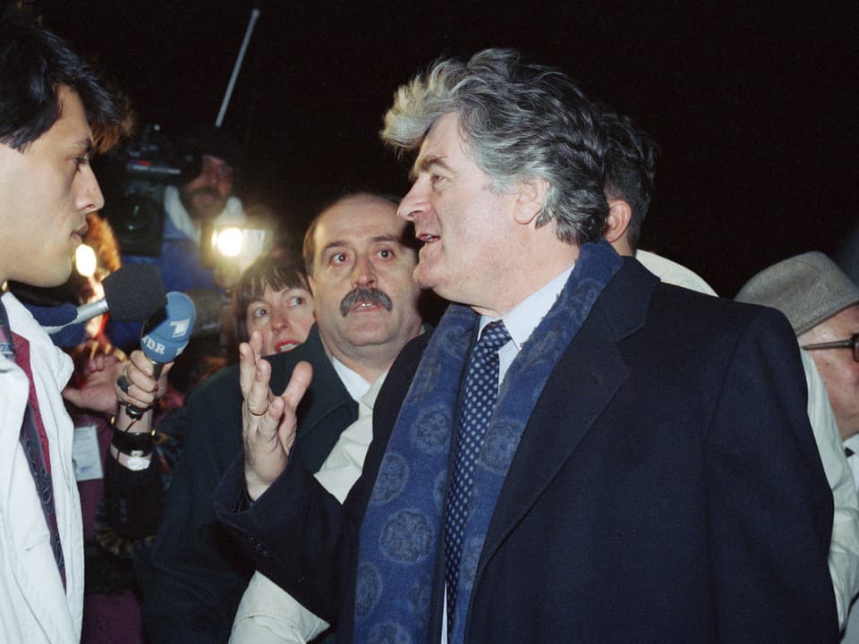 Karadzic bei einer Moskau-Reise im Jahr 1994
