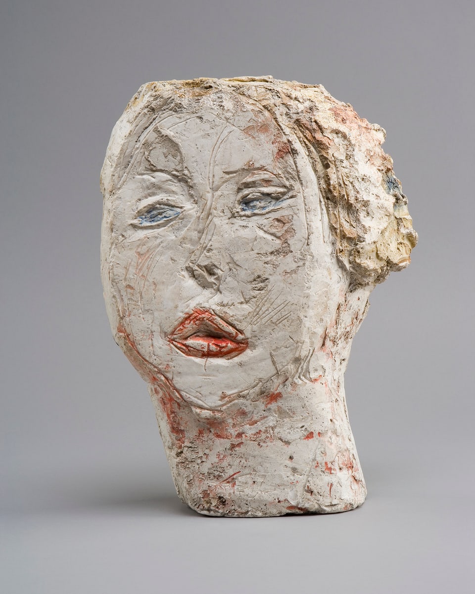 Alberto Giacometti: Tête de femme (Flora Mayo), 1926, Gips bemalt, 31,2 x 23,2 x 8,4 cm, Fondation Alberto et Annette Giacometti, Paris.