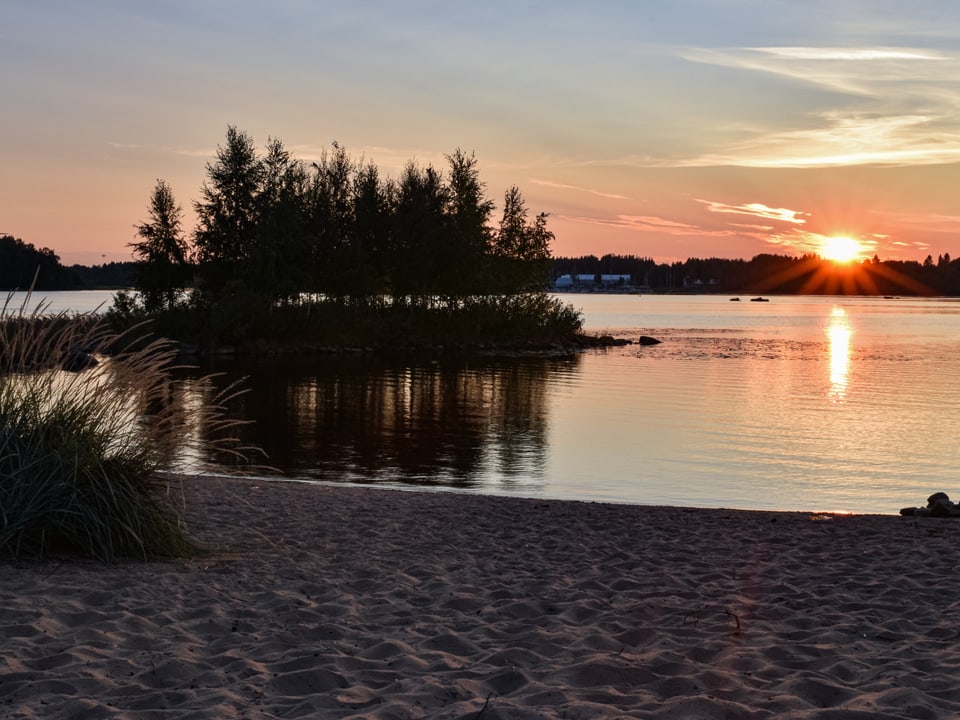 Strandabschnitt in Oulu