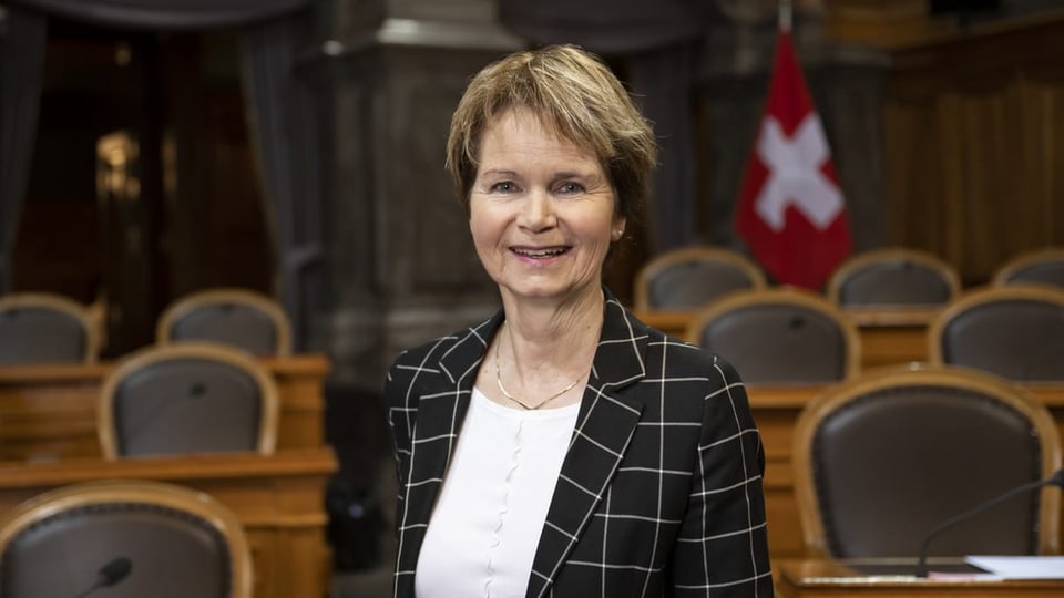 Die Ständeratspräsidentin Ständeratspräsidentin Brigitte Häberli-Koller