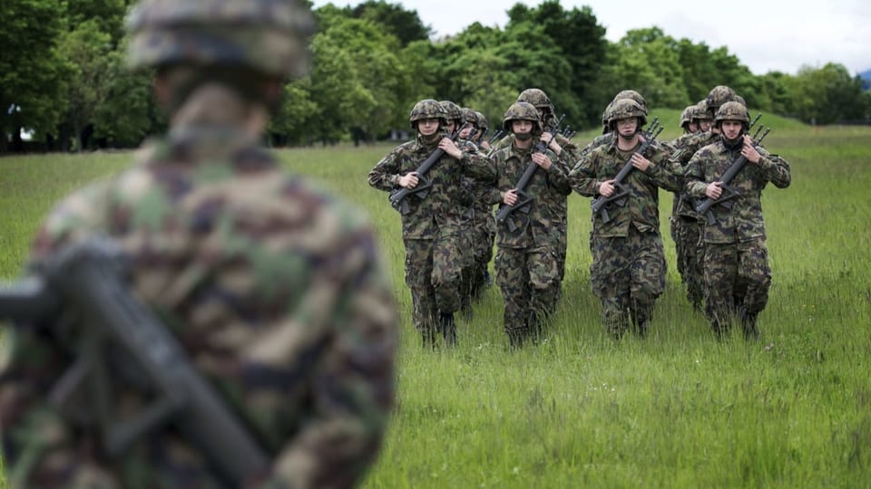 Soldaten im Feld