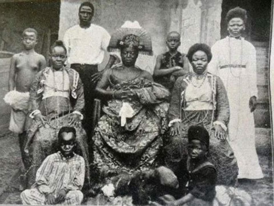 die Königsfamilie Oba um 1897