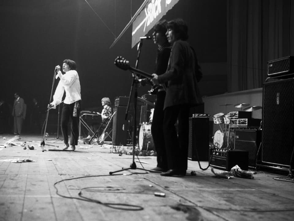Rolling Stones auf der Bühne.