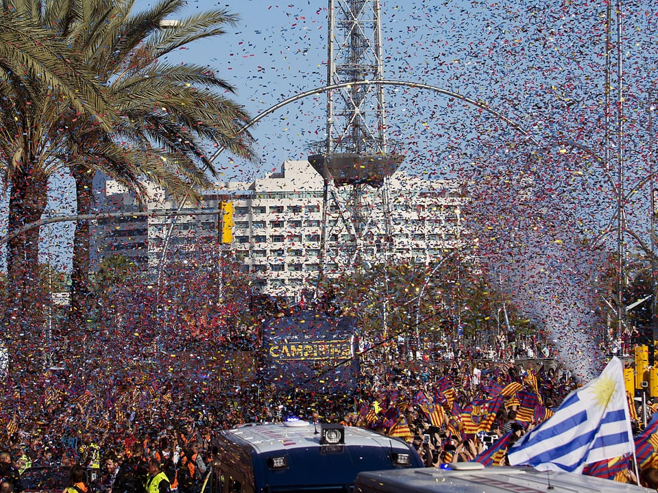 Parade des FC Barcelona.