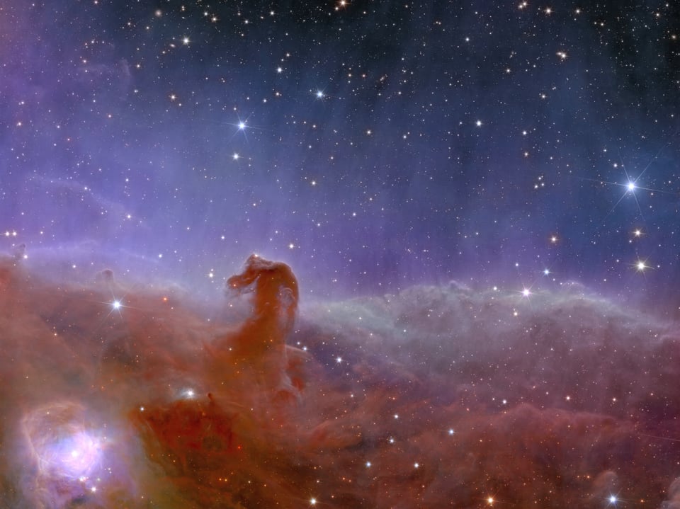 Sternhaufen namens «Pferdekopfnebel», auch bekannt als Barnard 33, und Teil des Sternbilds Orion.