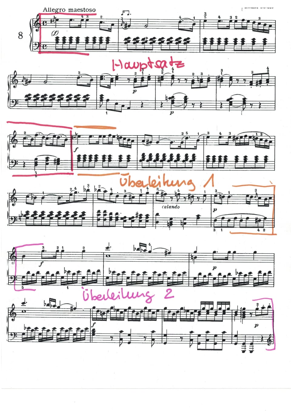 Sonatenform 1 Mozart KV 310