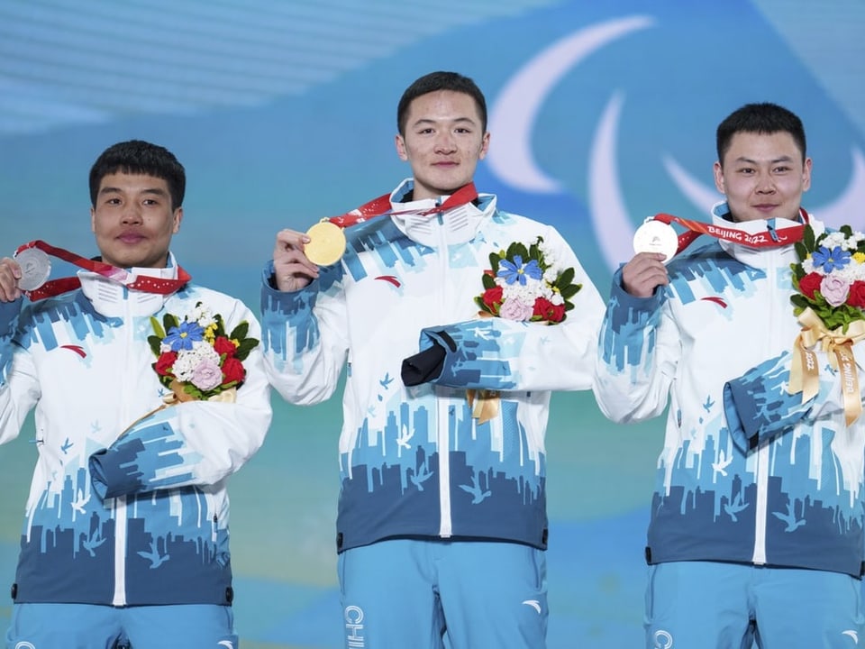 Reines chinesisches Podest an Paralympics