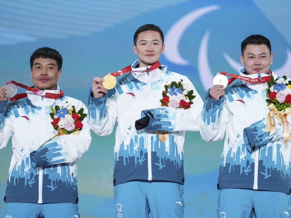 Chinesisches Podest Reines chinesisches Podest an Paralympics