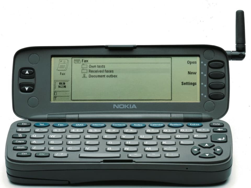 "Nokia 9000 Communicator" geöffnet