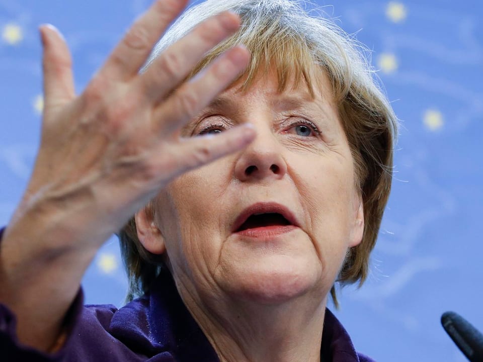 Nahaufnahme Angela Merkel