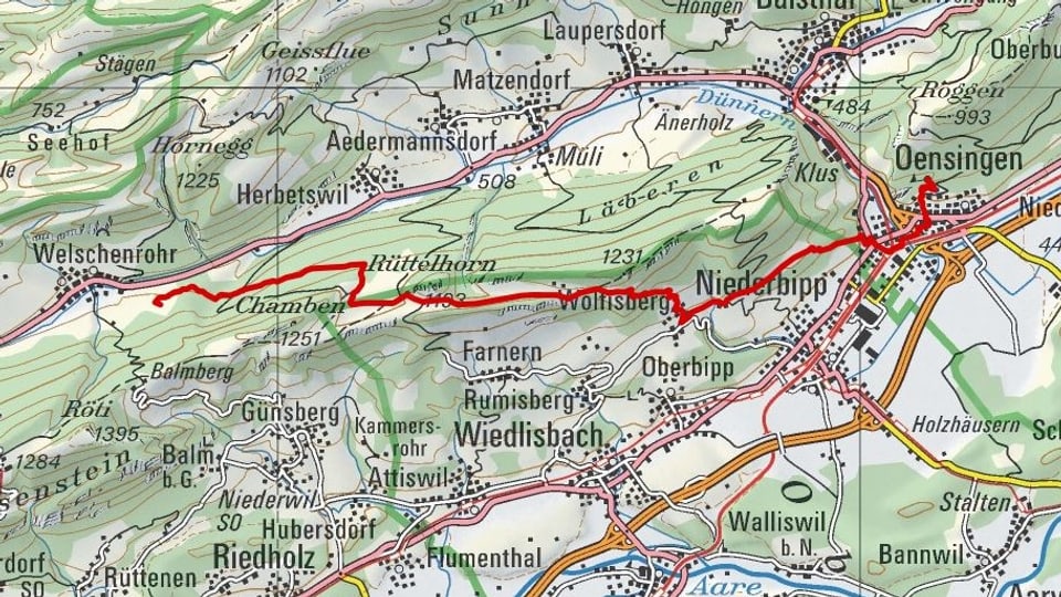 Etappe 5: Bechburg – Welschenrohr 