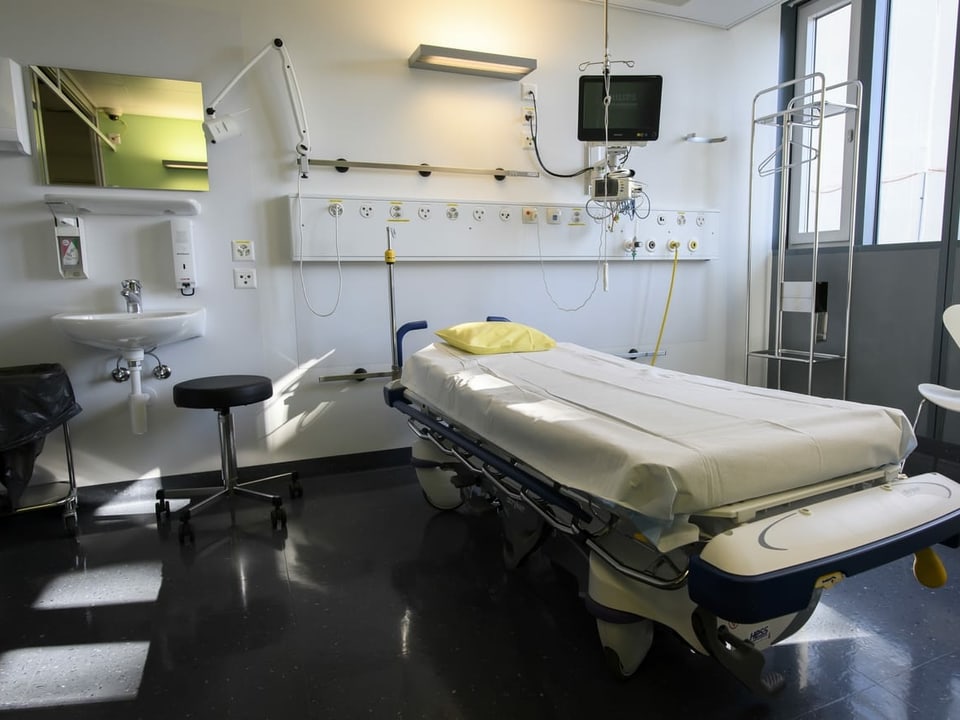 Spitalzimmer im Inselspital Bern