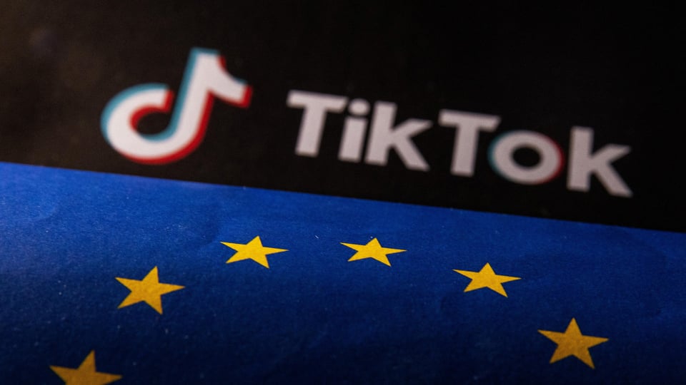 Tiktok- und EU-Logo