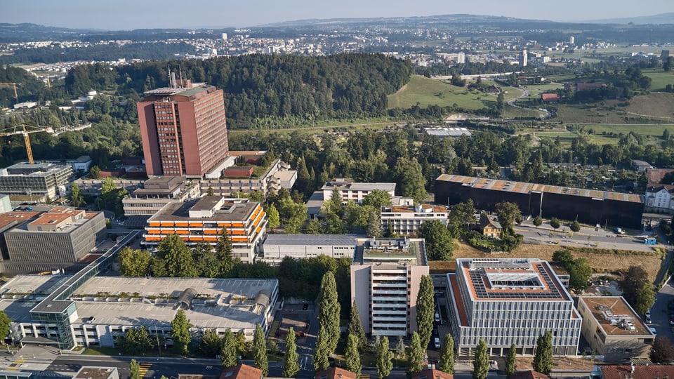 Das Areal des Kantonsspitals in Luzern.