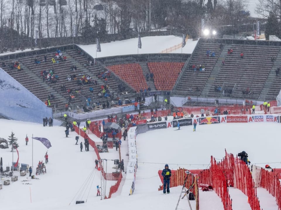 Der Zielraum in Kitzbühel