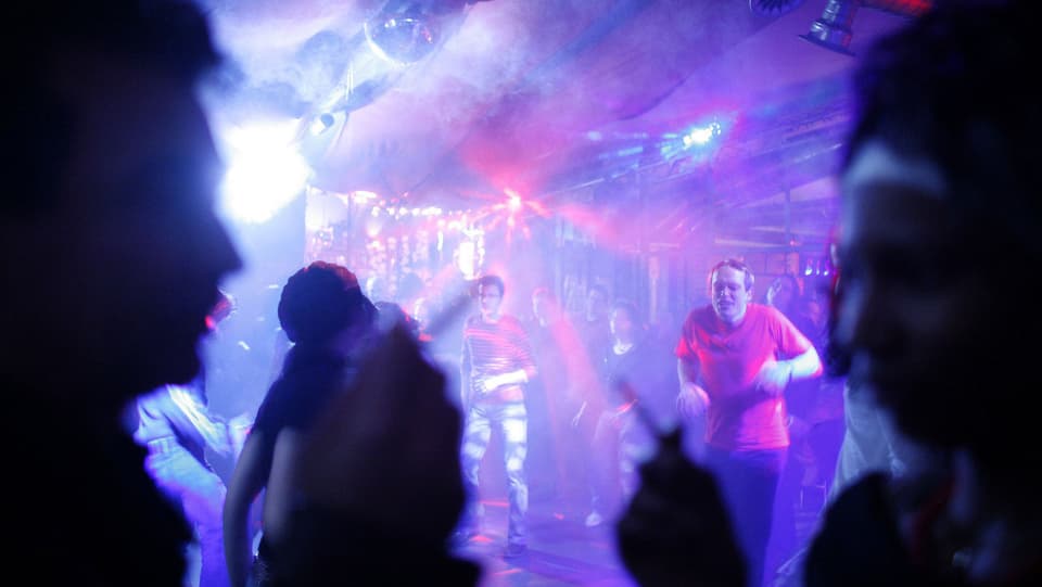 Szene in einer Disco