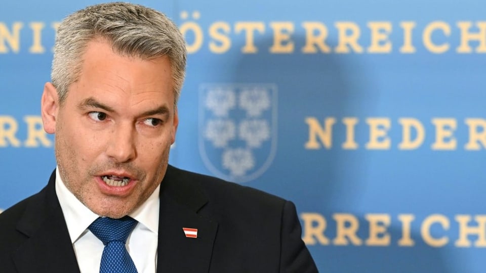 Karl Nehammer am Wahlabend in Niederösterreich