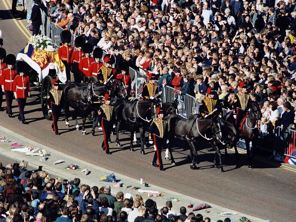Die Beerdigung von Diana.