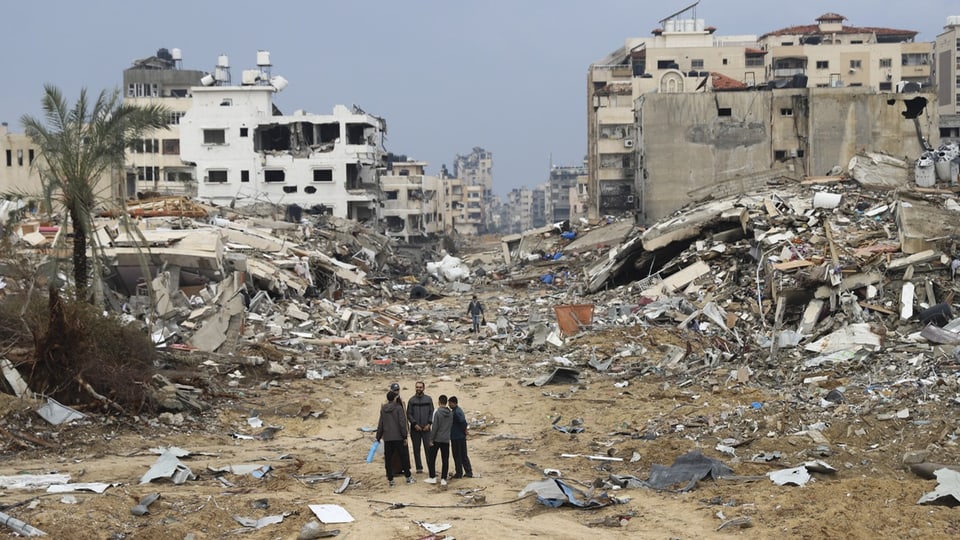 Szene in Gaza City.