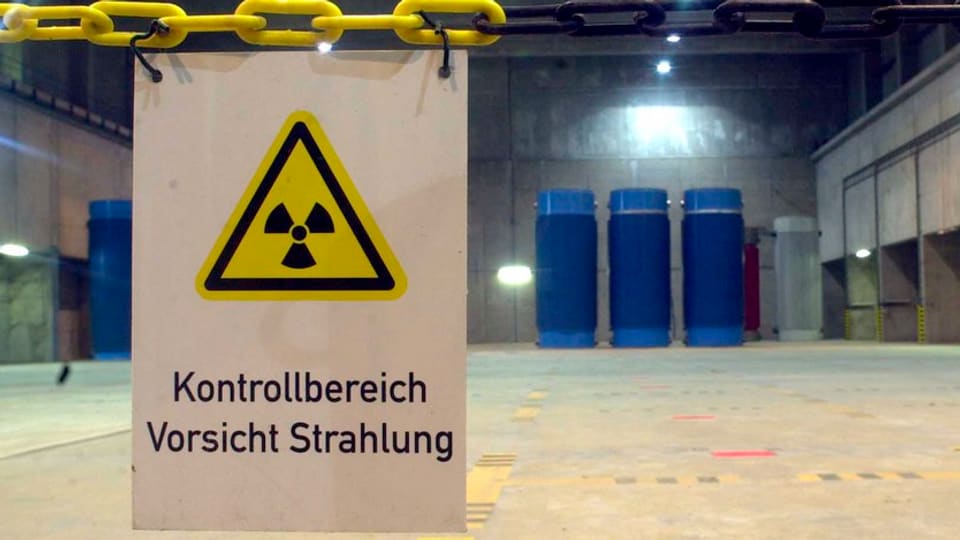 Blick in ein Zwischenlager für Atomabfälle