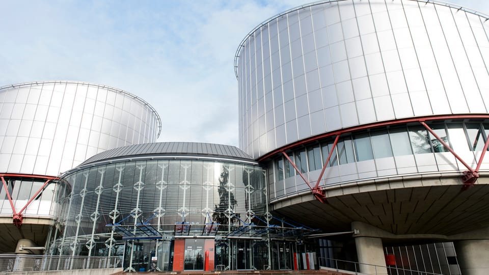Das Gebäude des Europäischen Gerichtshofs für Menschenrechte in Strassburg.