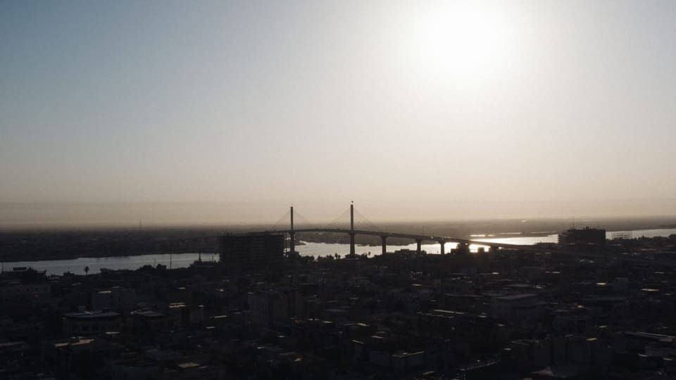 Panorama von Basra Stadt.