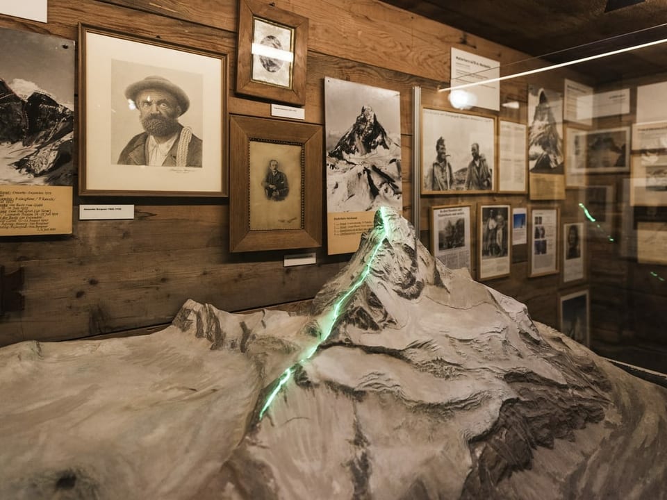 Modell vom Matterhorn.