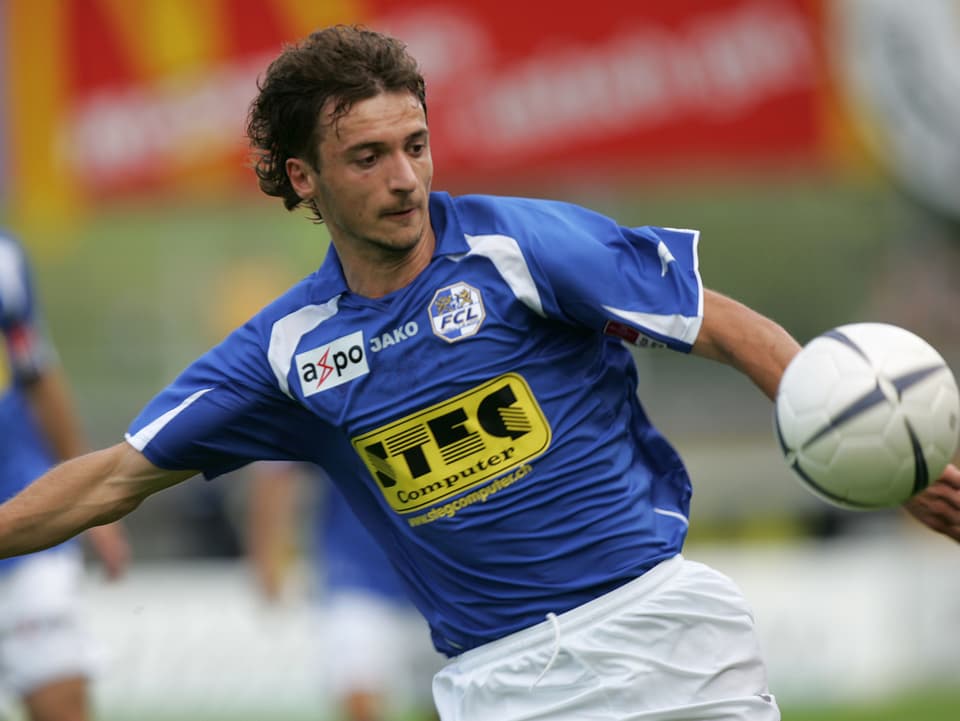 Ansi Agolli im Einsatz für den FC Luzern.