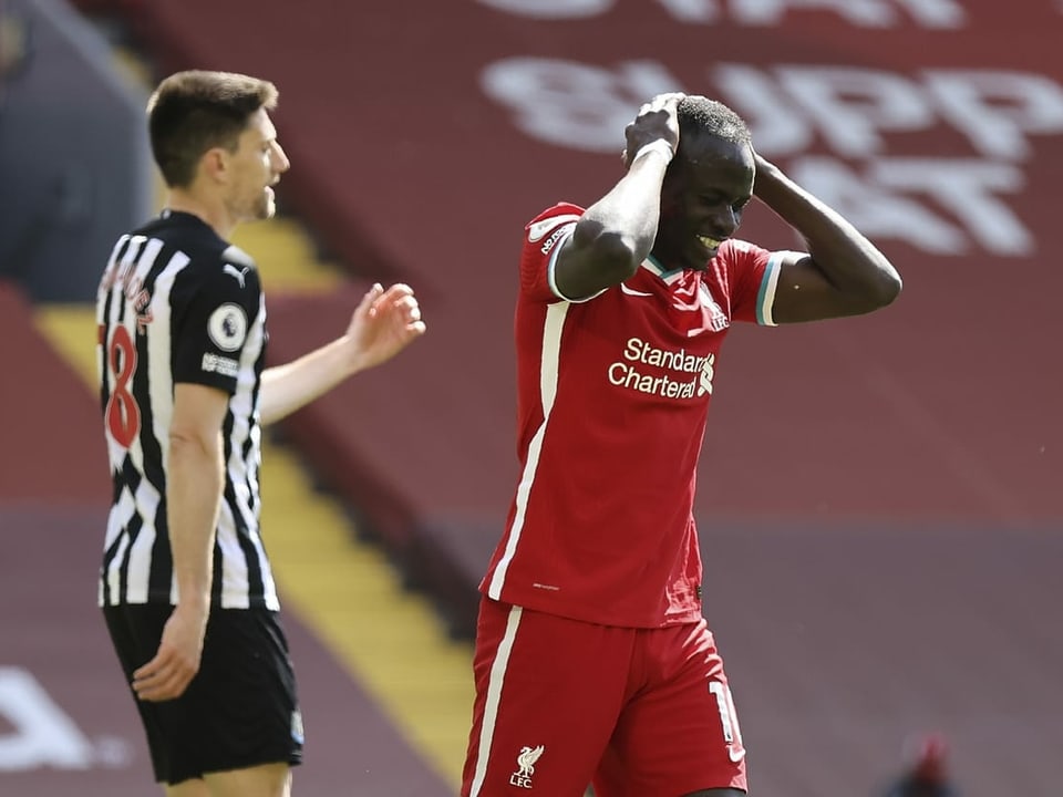 Enttäuschung bei Liverpools Sadio Mané.