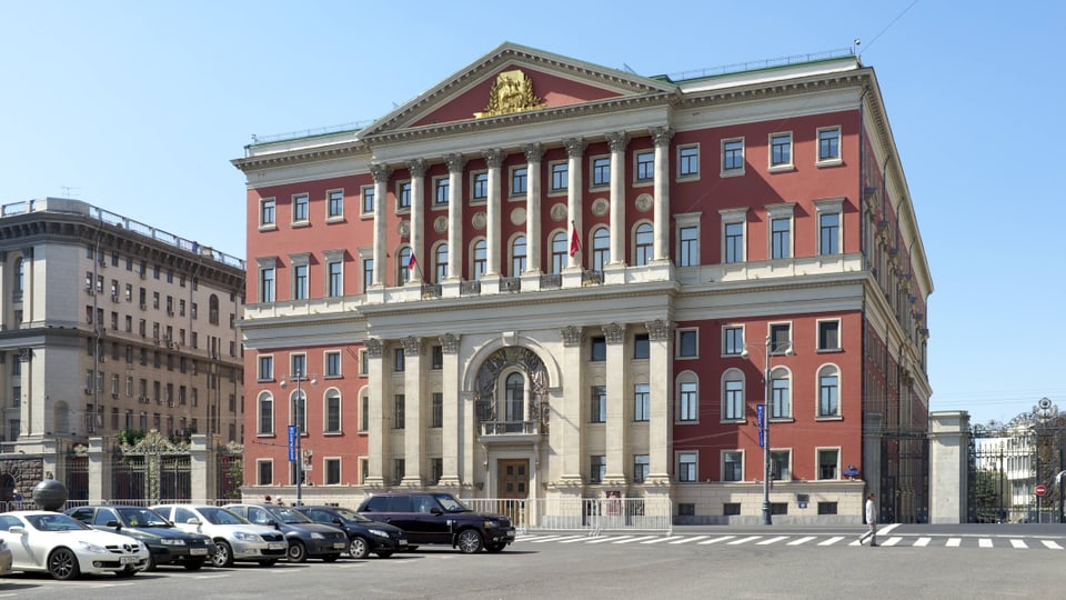 Das Moskauer Rathaus.