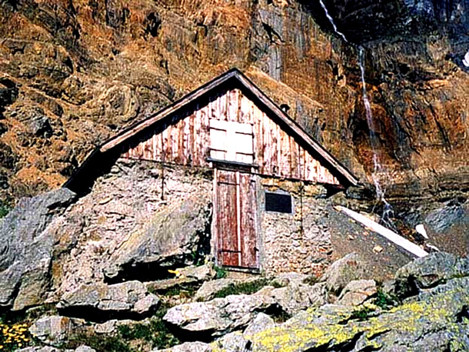 Die SAC-Unterkunft Grünhornhütte. 