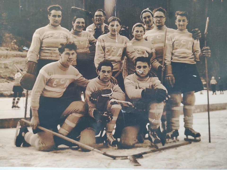 Ein altes Mannschaftsfoto vom EHC Appenzell
