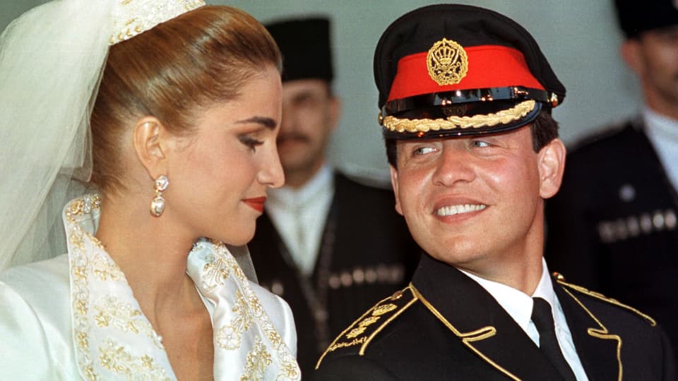 Königin Rania und König Abdullah von Jordanien.