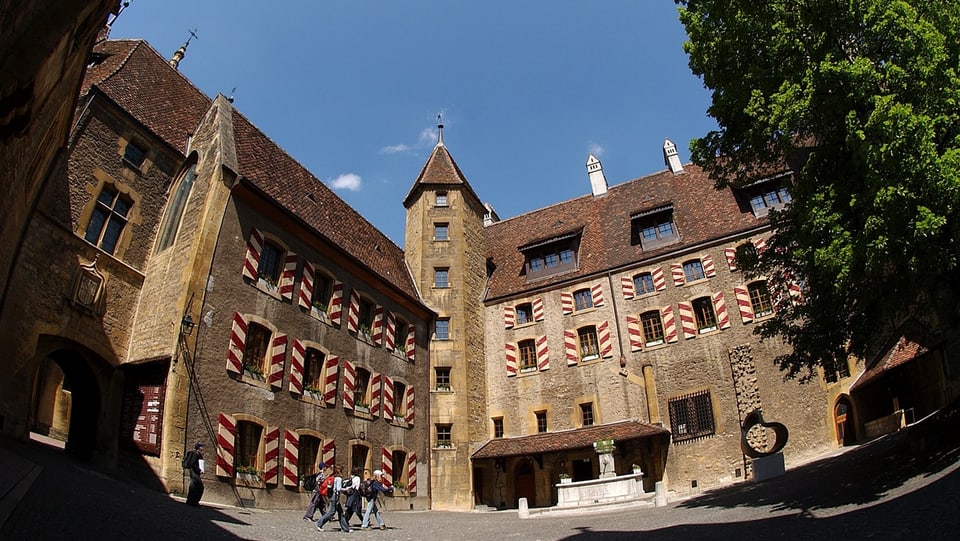Schloss Neuenburg, Sitz des Grossen Rates.