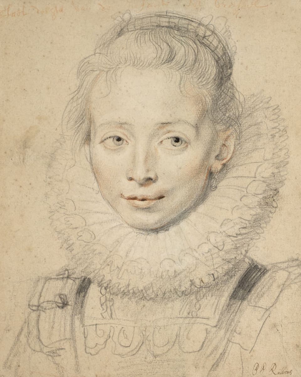 Man sieht ein Porträt von Rubens Tochter Clara Serena.