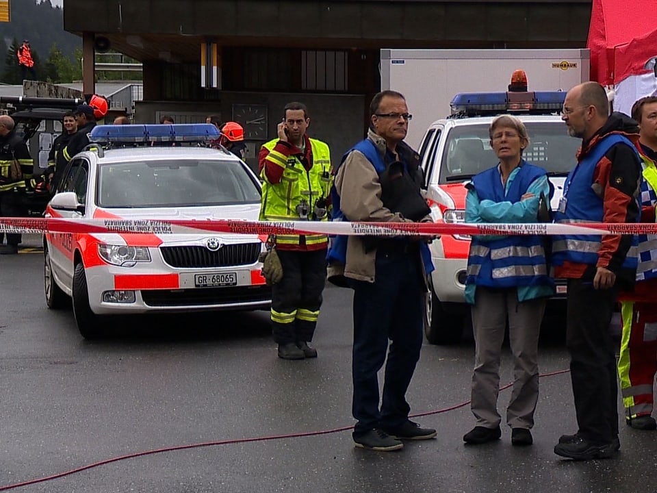 Das Care Team Grischun ist am Unfallort im Einsatz.