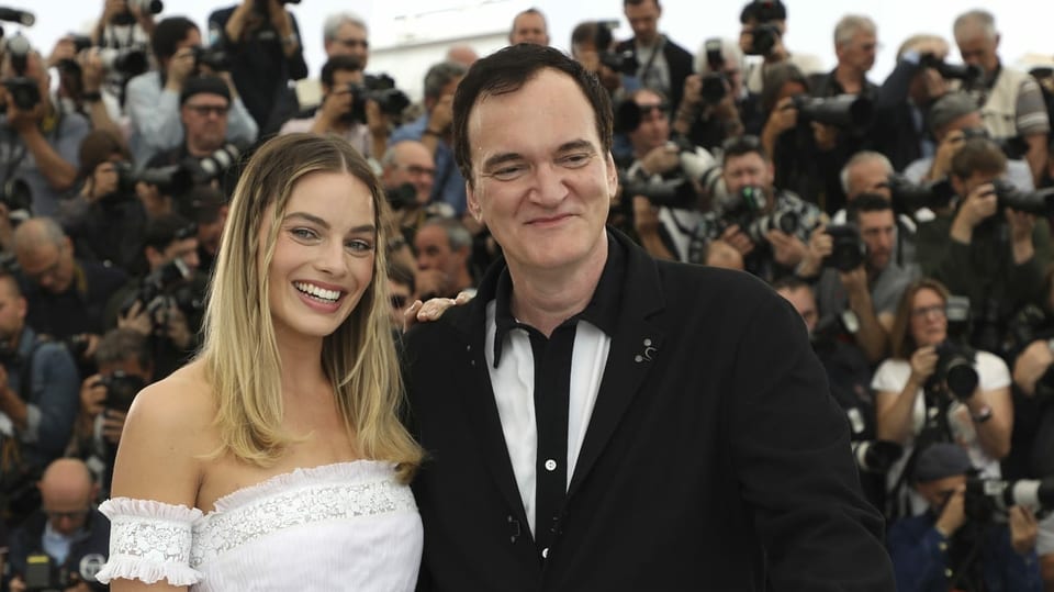 Margot Robbie und Regisseur Quentin Tarantino 2019 in Cannes, wo sie ihren Film «Once Upon a Time in Hollywood» präsentierten.