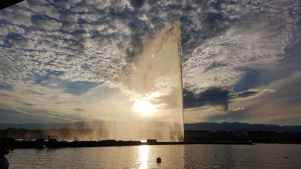 Der Jet d’eau bei Genf.