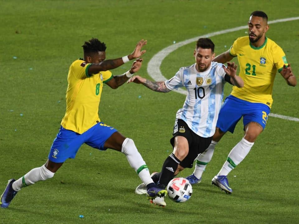 Lionel Messi im Spiel gegen Brasilien.