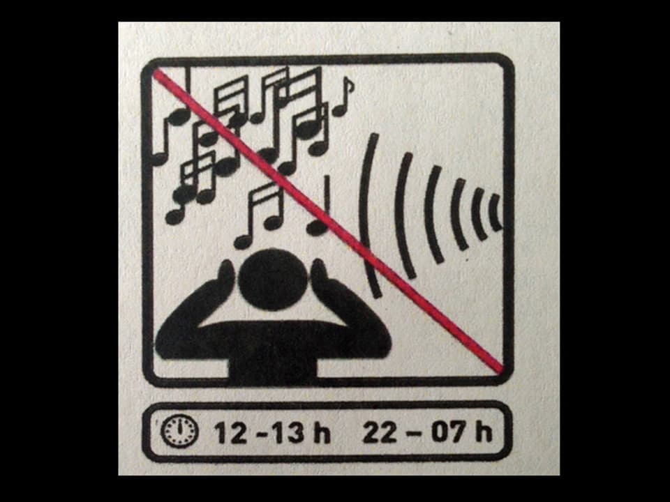 Piktogramm zeigt lautes Musikhören
