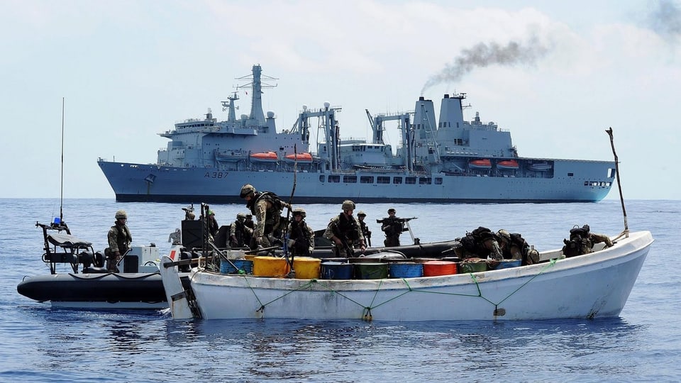 Navy-Soldaten vor Somalia im Einsatz.