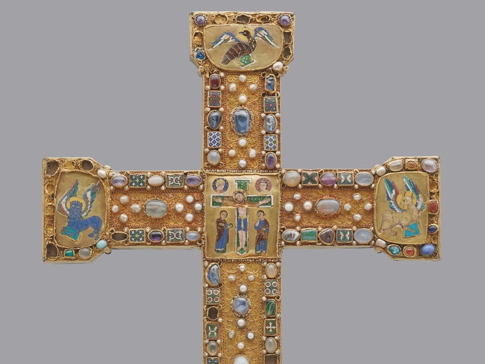 Abbildung eines goldenen Kreuzes.