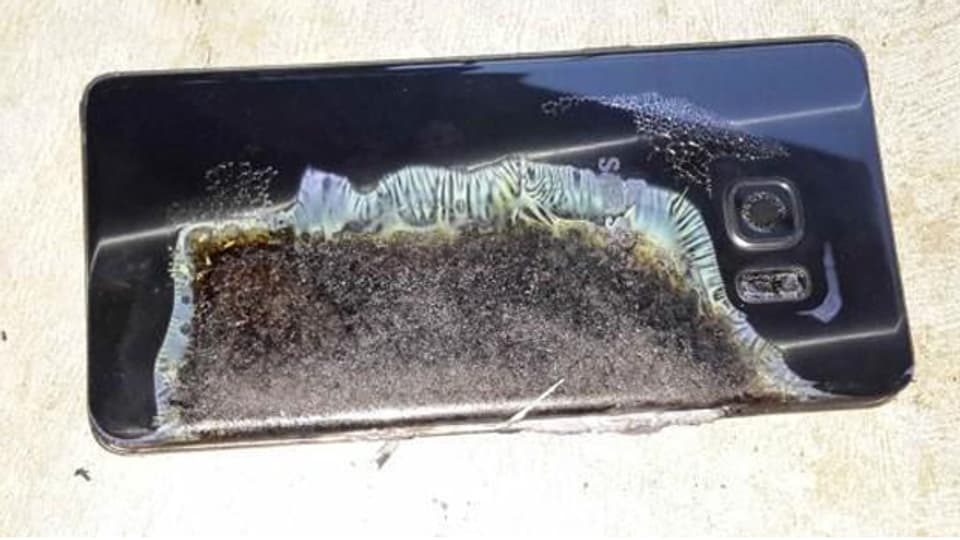 Das Samsung Galaxy Note 7 kann explodieren.