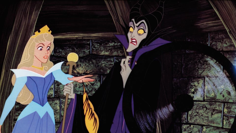 Maleficent und Dornröschen im Zeichentrick-Klassiker «Sleeping Beauty» (1959).